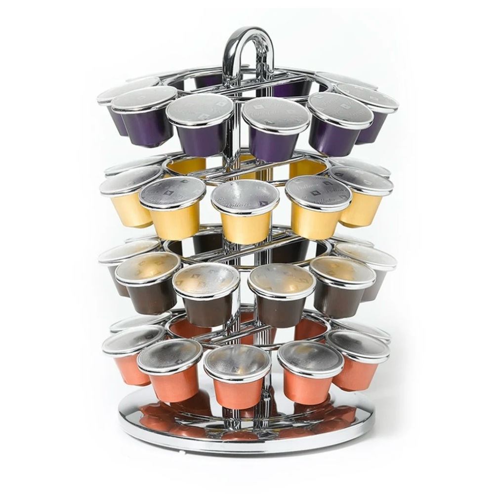 Nifty Solutions 40 Count Nespresso OriginalLine Capsule Carousel, Chrome